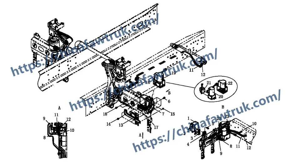 FAW Cab Tilt Control Unit