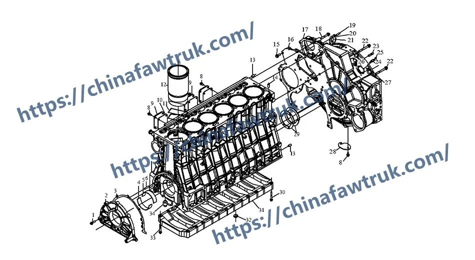 Ensemble de bloc-cylindres FAW