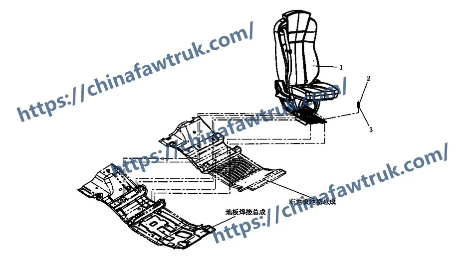 Ensemble de siège avant FAW