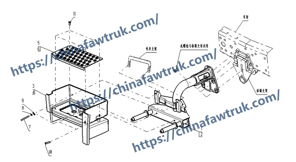 FAW J6P Adjustable Footrest