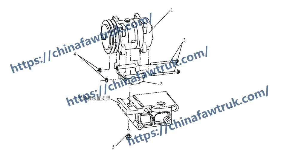 FAW J6P Компрессор кондиционера