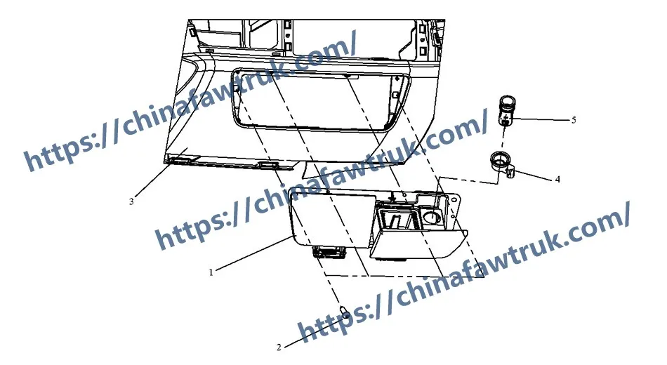 FAW J6P Пепельница в сборе