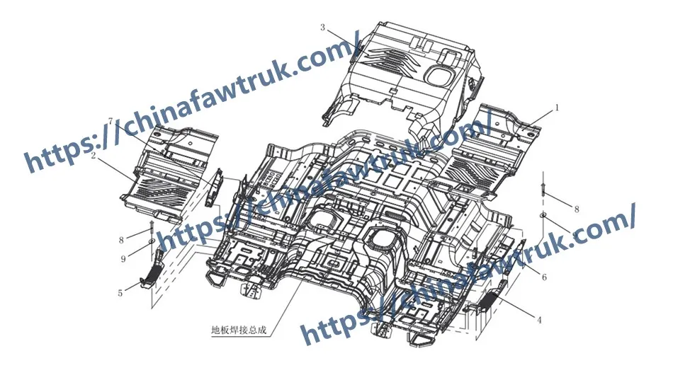 Компоненты ковра FAW J6P