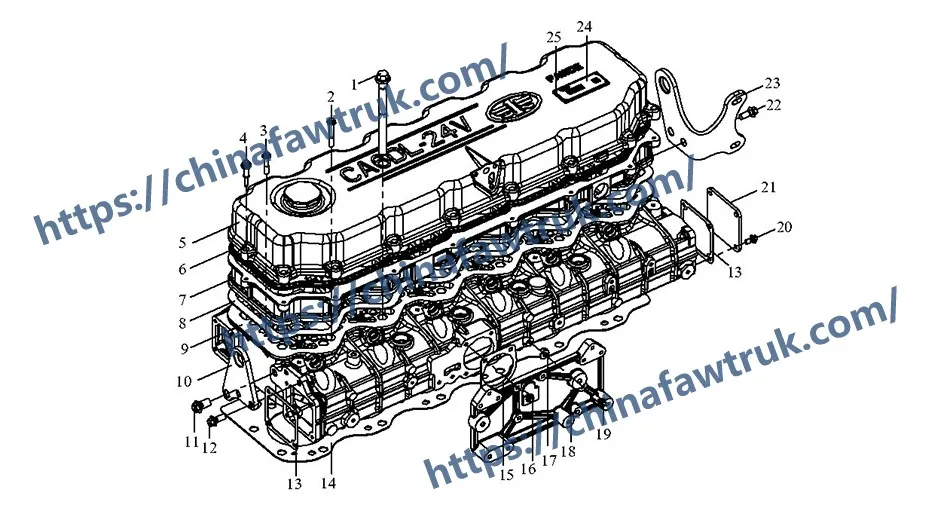 Ensemble de culasse FAW J6P