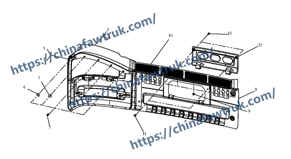Pare-chocs avant FAW J6P