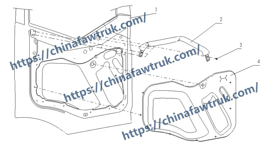 FAW J6P Front Door Armrest