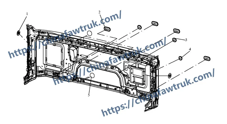 Передняя заглушка FAW J6P