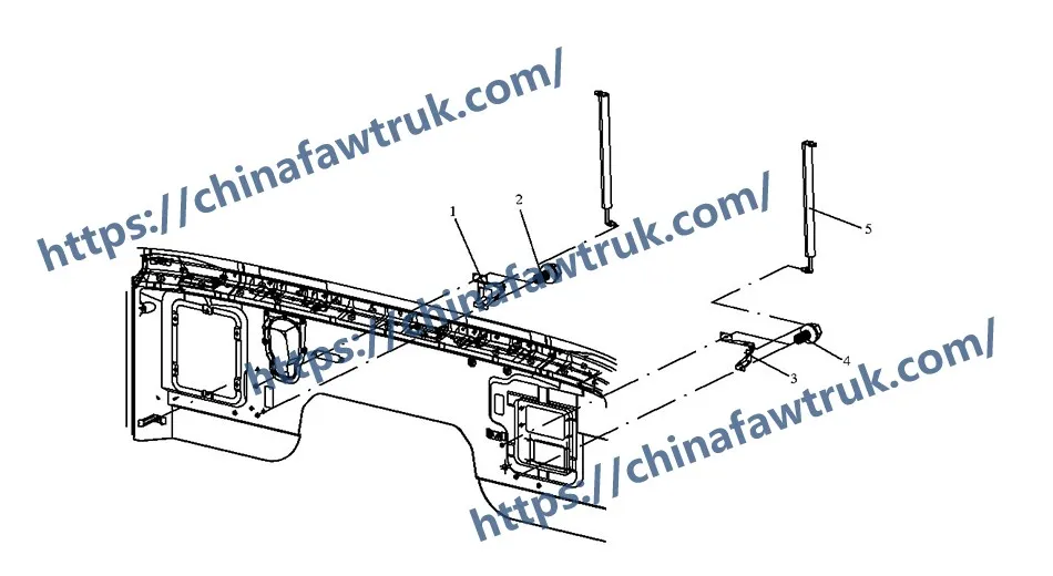 Газовая пружина FAW J6P