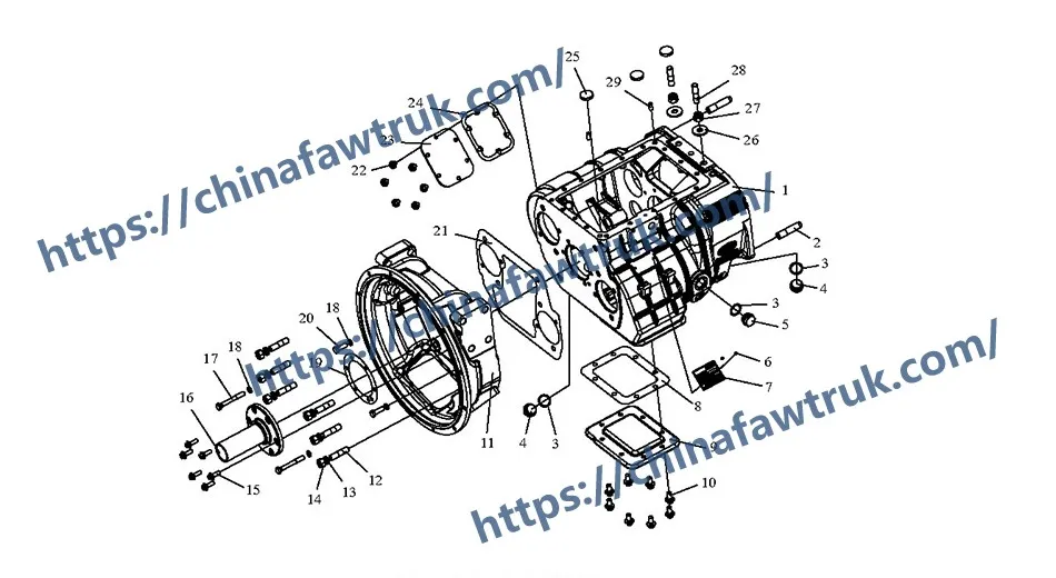 FAW J6P Gearbox Housing