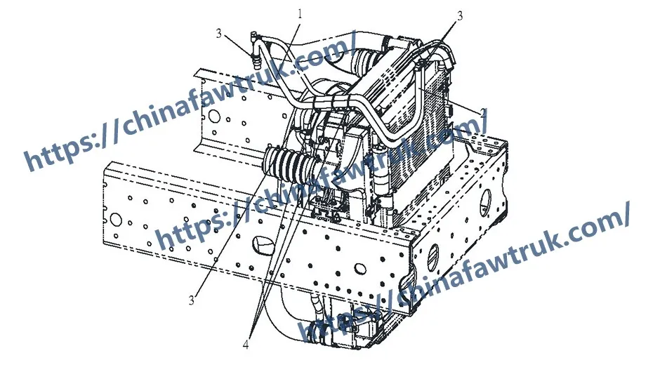 FAW J6P Heating Pipes