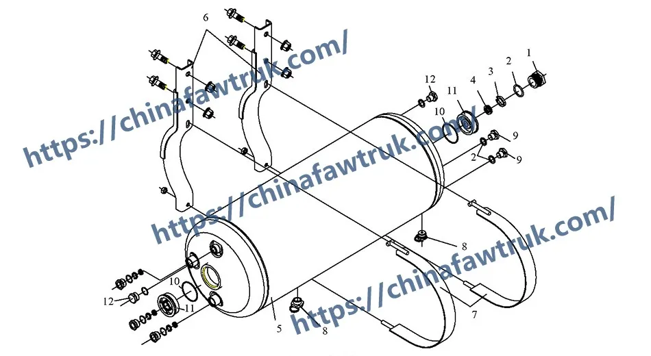 Резервный воздушный бак FAW J6P