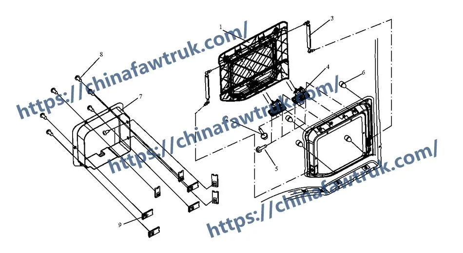 FAW J6P Ящик для инструментов на боковой панели