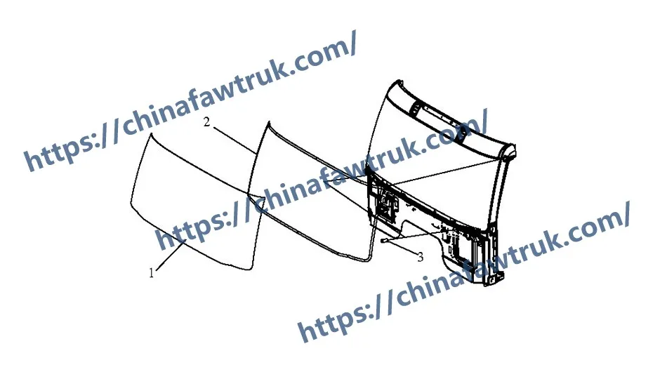 Лобовое стекло FAW J6P