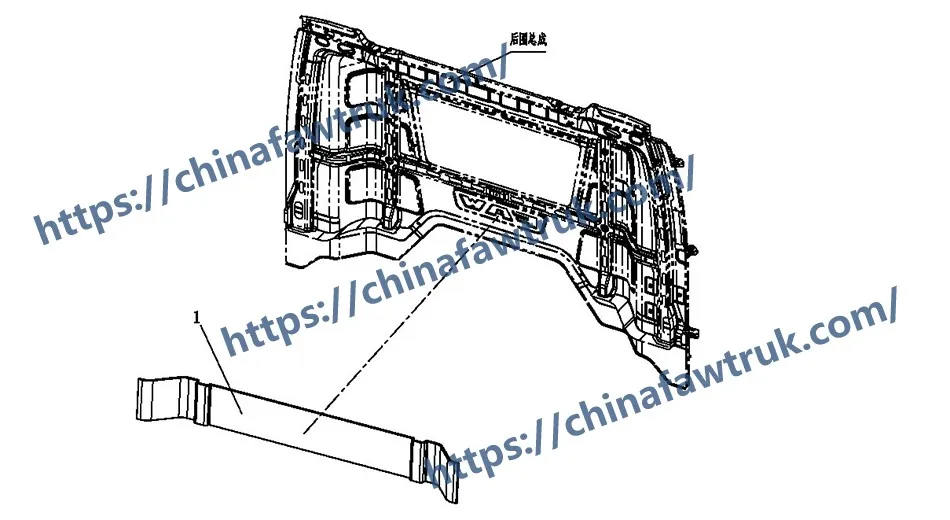 مجموعة لوحة الكسوة الخلفية FAW