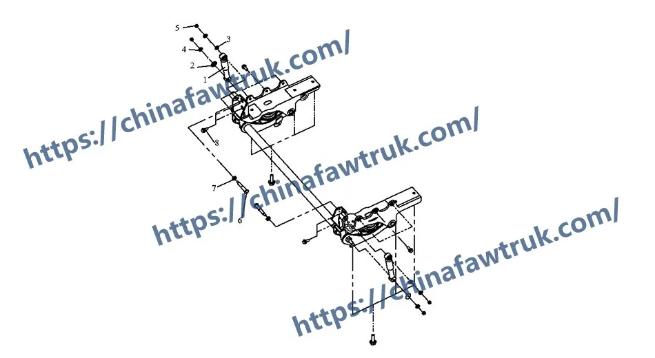 Передняя подвеска в сборе для кабины