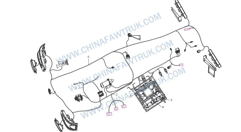 Жгут проводов российского шасси FAW