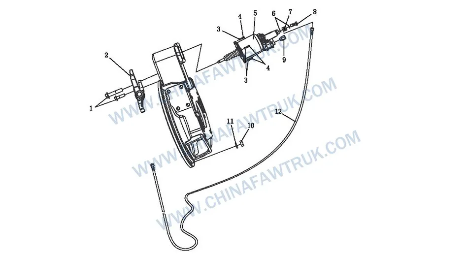 Mecanismo de controle de embreagem russo FAW