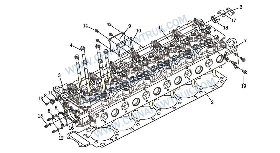 FAW Russian Cylinder Head Assembly2