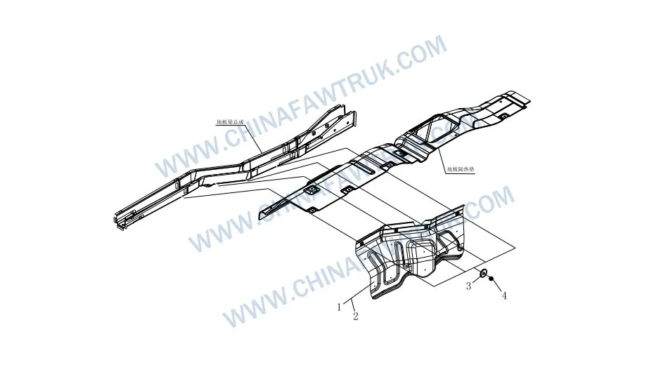 Panneau latéral du moteur russe FAW
