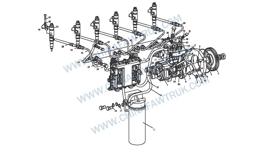 Sistema de abastecimento de combustível russo FAW