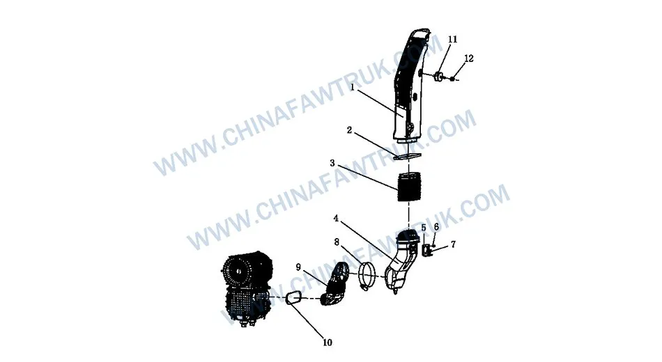 Conduit d'admission russe FAW