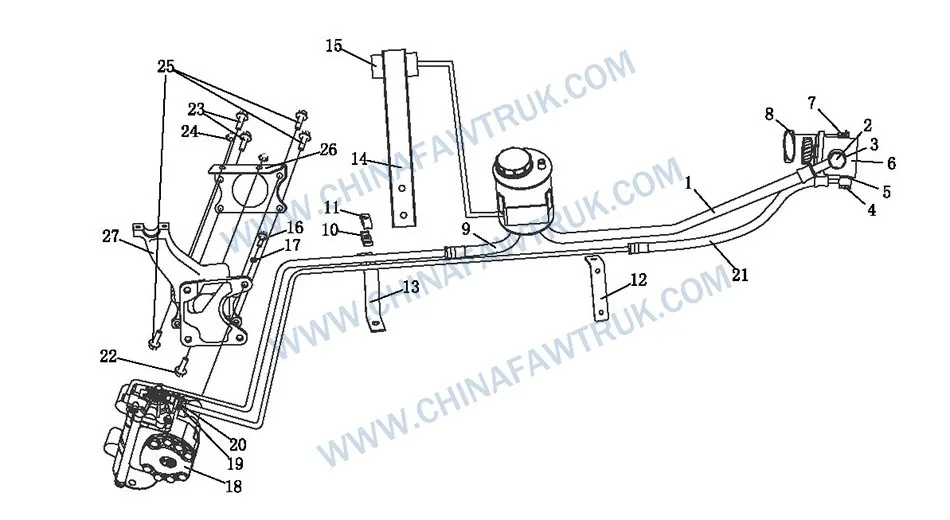 FAW Russian Power Steering Line