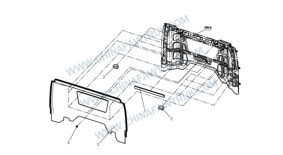 FAW Russian Rear Enclosure Panel