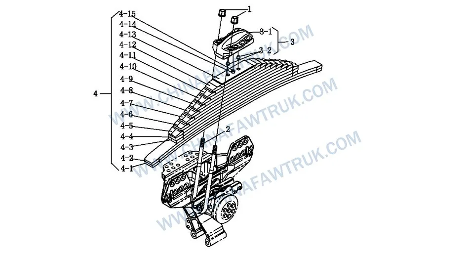 FAW Russian Rear Leaf Spring