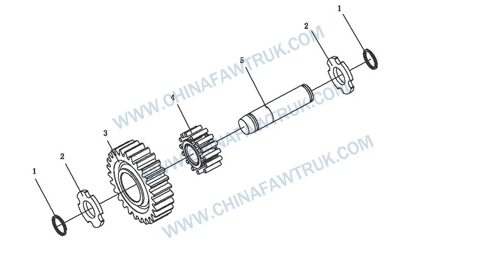 Conjunto de marcha à ré FAW russo