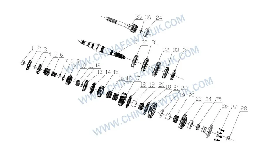 Arbre de transmission FAW un