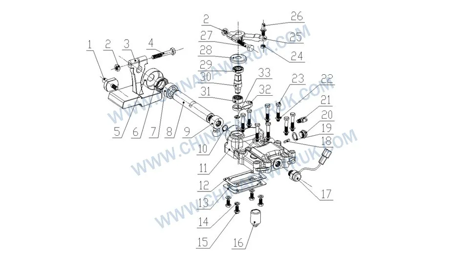 Ensemble de couvercle supérieur de transmission FAW