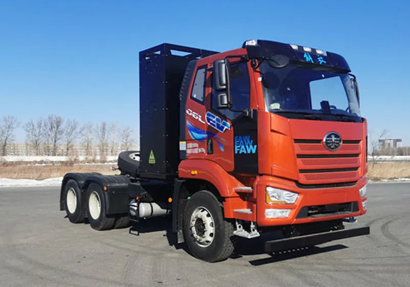 FAW Jiefang J6L Medium Truck 6x4 Pure Electric Battery Swap Tractor 282kWh