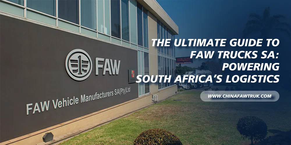 FAW Trucks SA lineup on a South African road