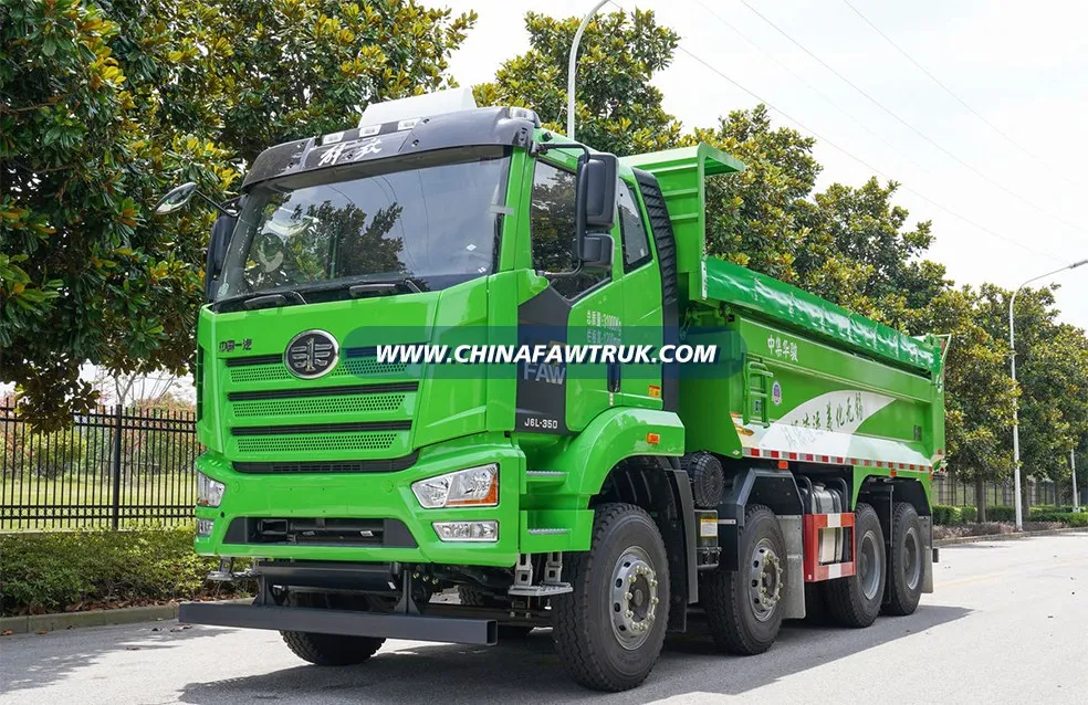 FAW Jiefang J6L Heavy-Duty Truck, 350 HP, 8x4 Dump Truck