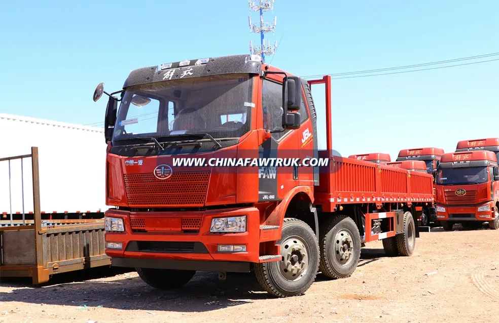 FAW Jiefang J6L Medium-Duty Truck, 260 HP, 6x2, 8.7-meter flatbed truck (China VI)