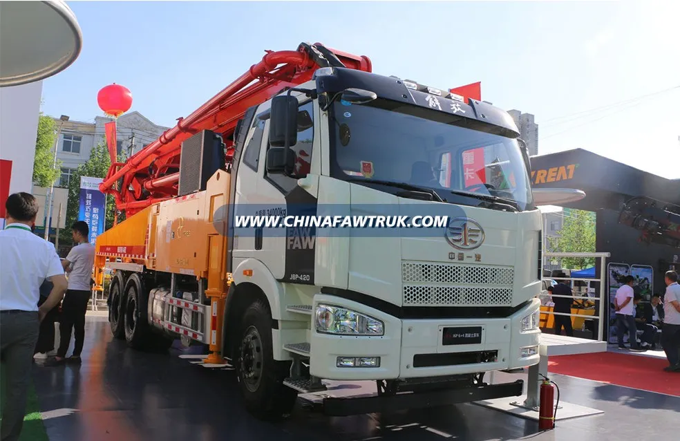 FAW Jiefang J6P 420-horsepower 6x4 Concrete Pump Truck