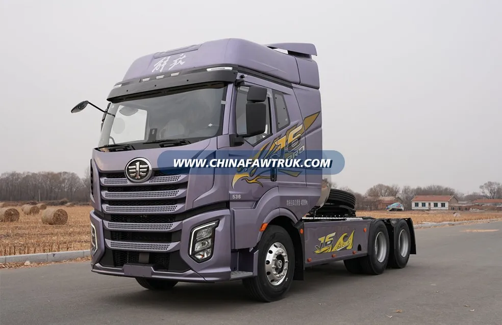 FAW Jiefang J6PRO 13.2L LNG 530 HP 6x4 12-speed AMT Automatic Transmission Tractor