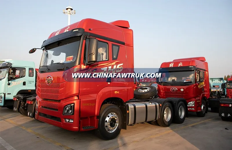 FAW Jiefang JH6 12.5L Diésel 580 Camión tractor HP 6x4 FAW Jiefang de 12 velocidades