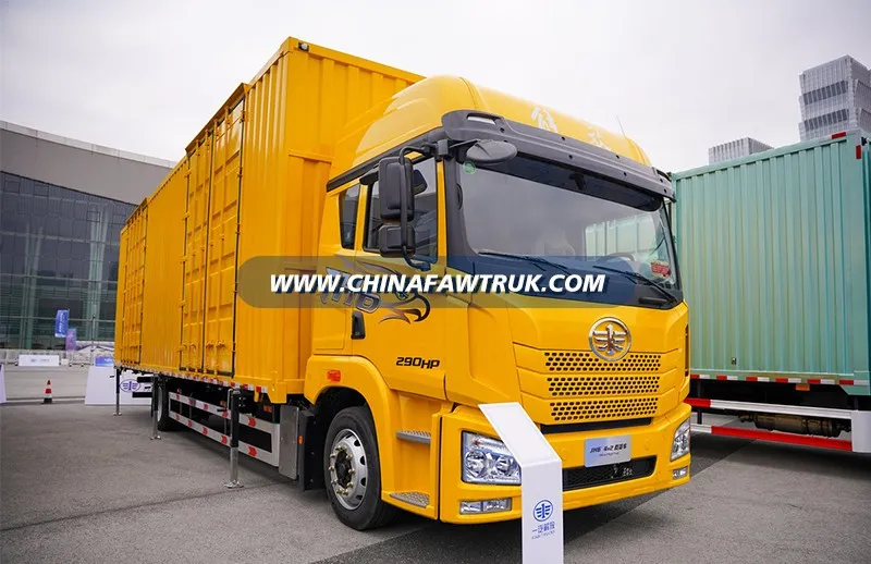 FAW Jiefang JH6 6.6L Diésel, 290 caballos de fuerza, 4x2, Transmisión rápida de 8 velocidades, carrocería de carga desmontable