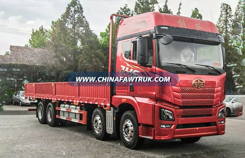 Faw Jiefang JH6 camión de servicio pesado, Edición de navegador 2.0, 560 caballos de fuerza, 8x4, 9.5-metro, Transmisión automática AMT, Camión de plataforma (Caja de cambios rápida)