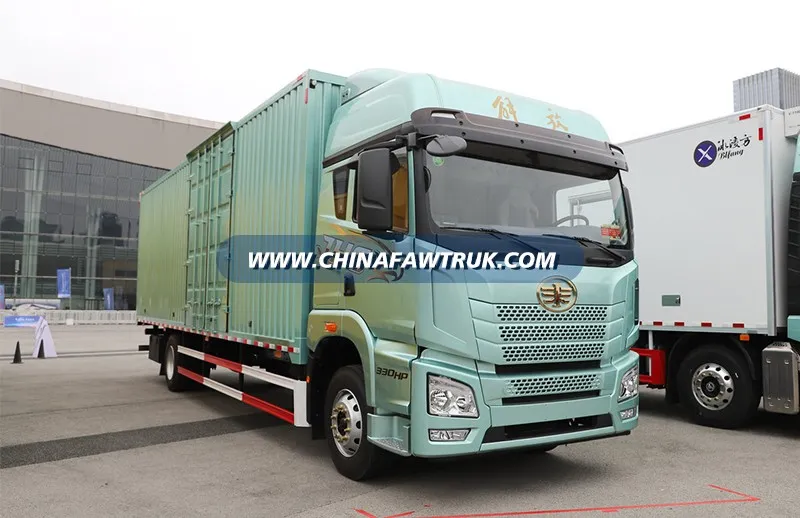 FAW Jiefang JH67L Diésel, 330 caballos de fuerza, 4x2, Rápida transmisión automática AMT de 9 velocidades, 9.7-camión con caja de medidores