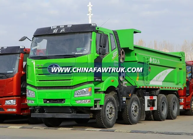 FAW Jiefang nuevo camión pesado J6P, 440 caballos de fuerza, 8x4, 5.6-Camión volquete de GNL de metros