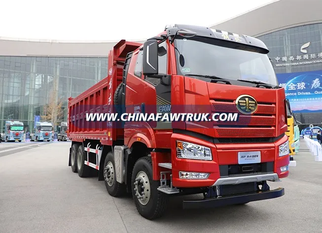 Jiefang J6P 12.5L Diésel, 560 caballos de fuerza, 8x4, 13-velocidad, 6.8-camión volquete de metros