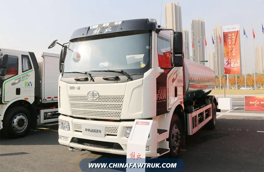 FAW Jiefang J6L 4x2 Half-Cab Pure Electric Street Sweeper Chassis
