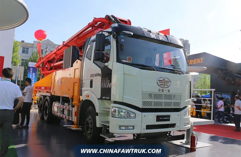 FAW Jiefang J6P 420 HP 6x4 Concrete Pump Truck