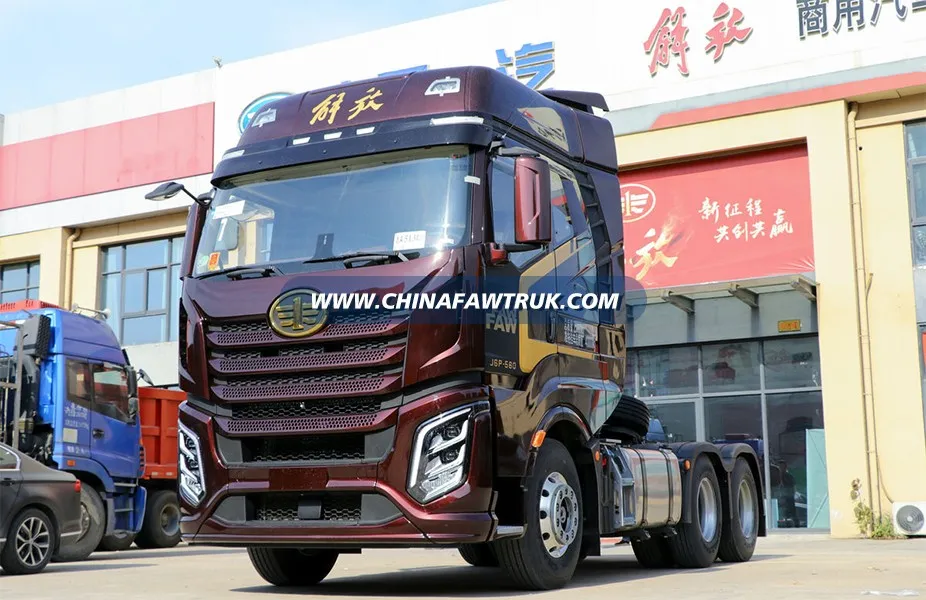 FAW Jiefang J6V Heavy-Duty Truck, 560 HP, 6x4 Tractor (China VI), Flat-Floor Cab