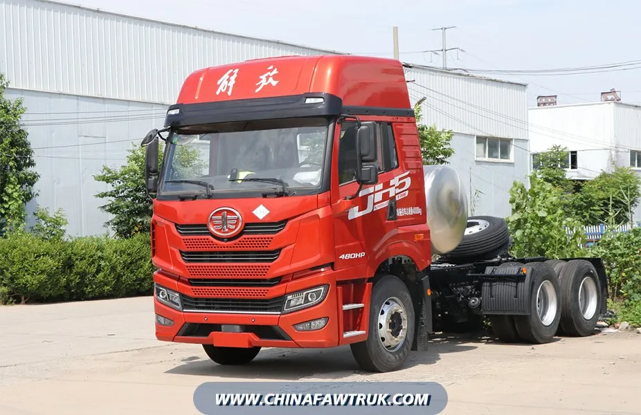 Qingdao Jiefang FAW JH5 Truck, 480 HP, 6x4 LNG Tractor