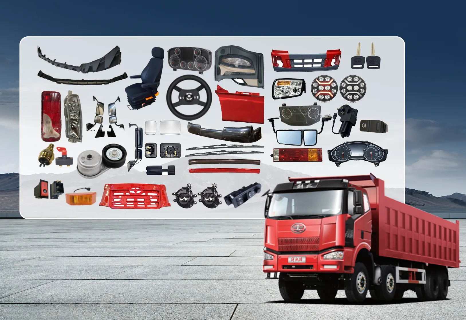 FAW TRUCK CABIN SPARE PARTS