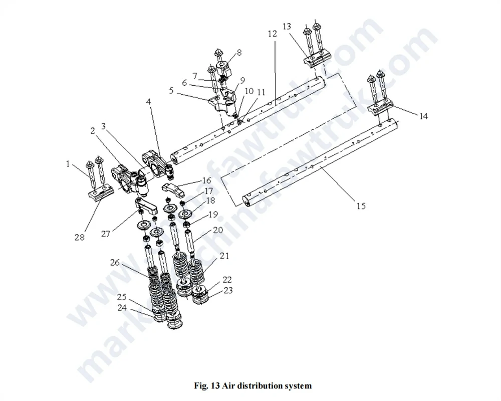 نظام توزيع الهواء شاحنة FAW