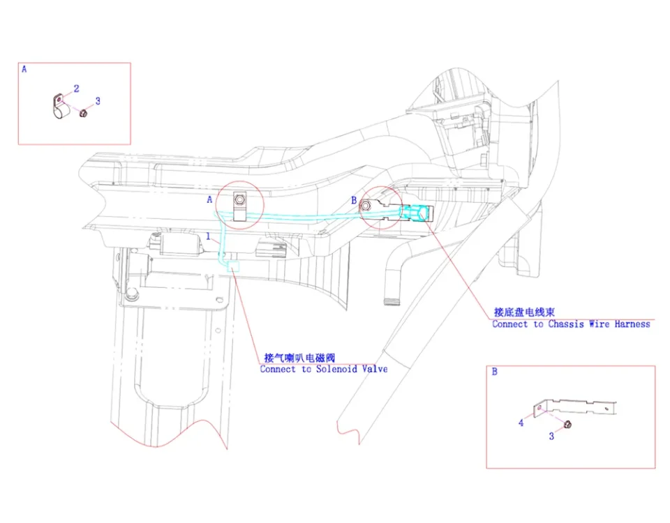 Ассамблея логики проволочных жгута воздушного рога
